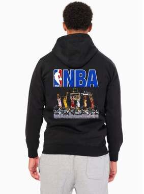 NBA Legends Kobe Bryant Michael Jordan LeBron James Graphic Pullover Hoodie